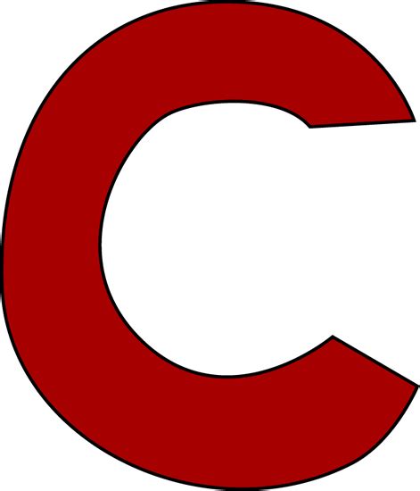 Red Letter C Clip Art - Red Letter C Image