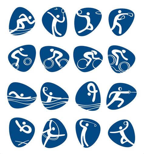 14 Olympic Event Icons Images - Olympic Sports Icons, 2012 London ...