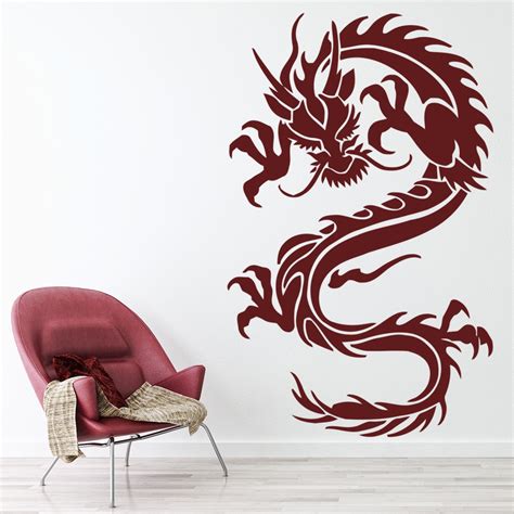 Chinese Dragon Oriental Wall Sticker