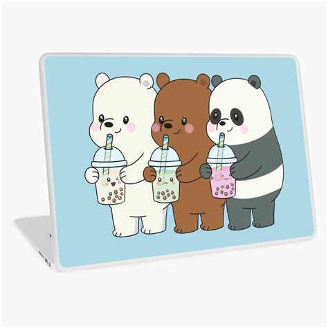 "We Bare Bears" Laptop Skin for Sale by plushism | Redbubble