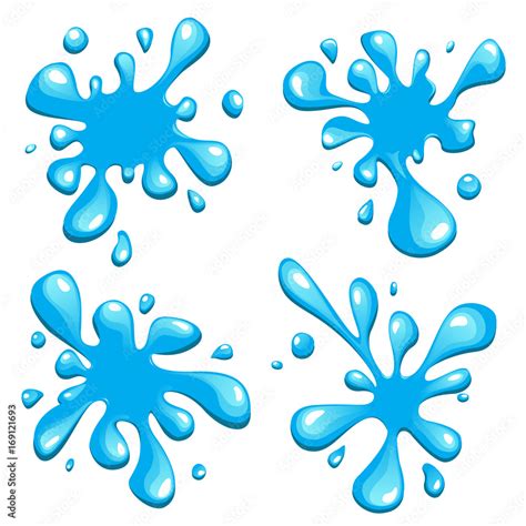 Vector drawing of a water drop, splash Stock Vector | Adobe Stock