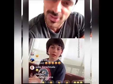 Michele Morrone live with his son Marcus part1 - YouTube