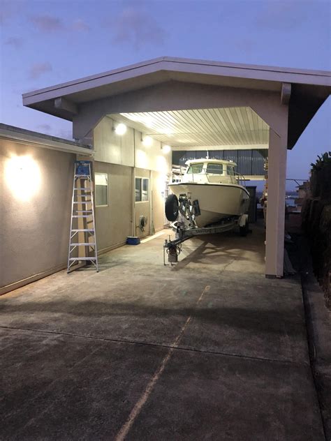 12’6” x 10’9” Boat garage in Pearl City - Oahu Garage Doors LLC