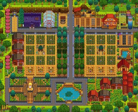 Stardew valley, Stardew valley farms, Stardew valley layout