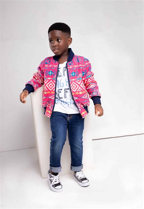 Kids Unisex Deka African Print Bomber Jacket - African Clothing Store | JT Aphrique