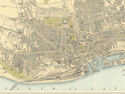 Old Dundee Map Plan of Dundee Scotland 1912 Scottish | Etsy