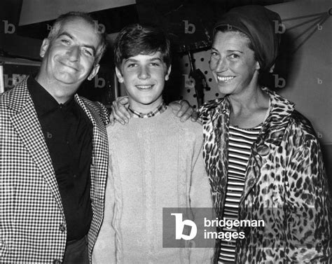 Image of French Actor Louis De Funes With his Wife Jeanne and