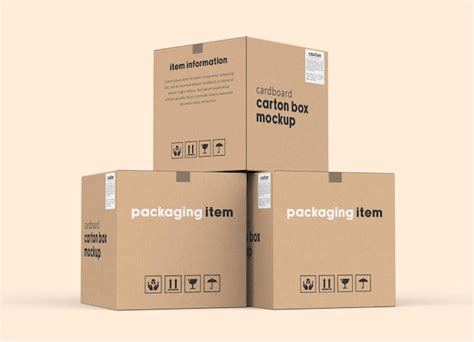 Premium PSD | Square carton box mockup