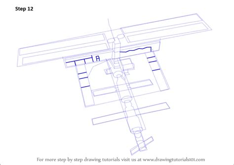 How to Draw a Space Station (Outer Space) Step by Step | DrawingTutorials101.com