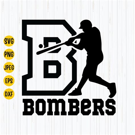 Bronx Bombers Svg Png Jpg Bombers Baseball Team Yankees | Etsy