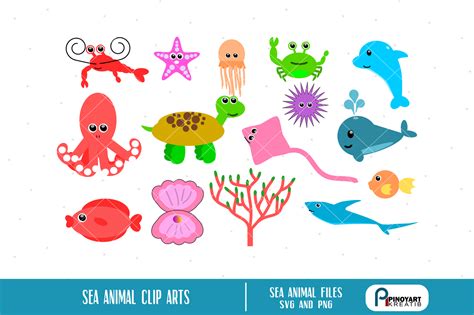 Ocean Creatures Svg Bundle Fish Cricut Ocean Clipart By SvgOcean TheHungryJPEG | lupon.gov.ph