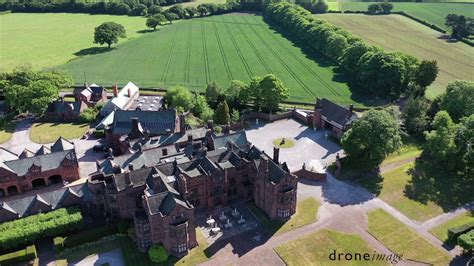 Drone footage of Thornton Manor and its formal gardens - YouTube