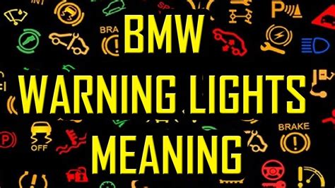 Bmw Dashboard Warning Lights Chart