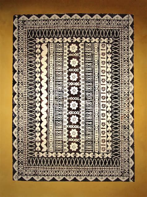 Fijian Masi (Tapa Cloths) - Tapa Cloths from The Pacific and Artwork