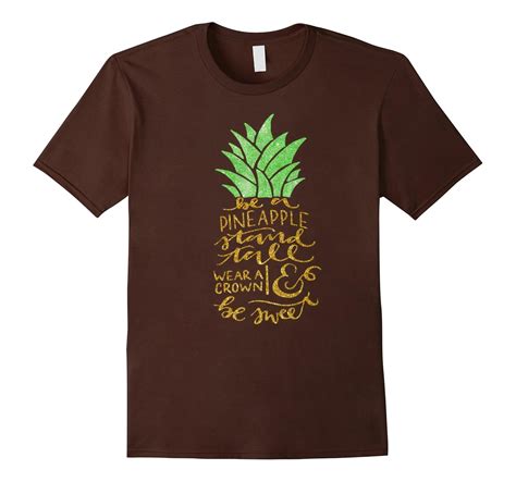 Be A Pineapple T-Shirt Funny Glitter Quote Pineapple Shirts-T-Shirt ...