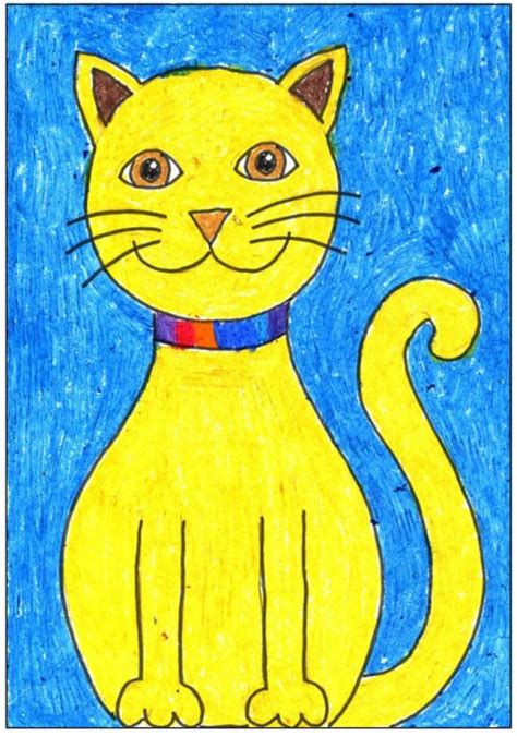 Draw a Simple Cat · Art Projects for Kids