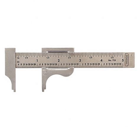 GENERAL, 0 in to 4 in Range, +/-0.001 in Accuracy, Pocket Slide Caliper - 3YWP8|729 - Grainger