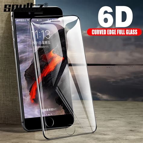 Soultz Full Edge 6D Tempered Glass for iPhone 6s Glass 6 Plus Screen ...