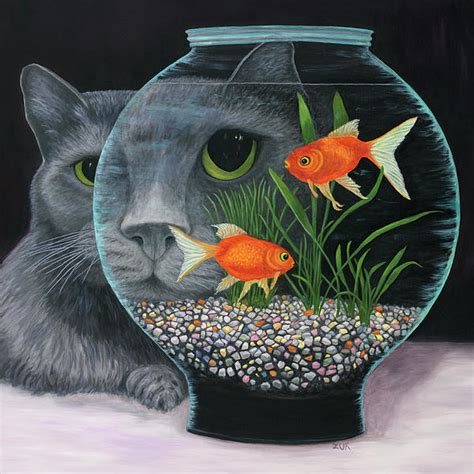 Fish Bowl Painting at PaintingValley.com | Explore collection of Fish ...