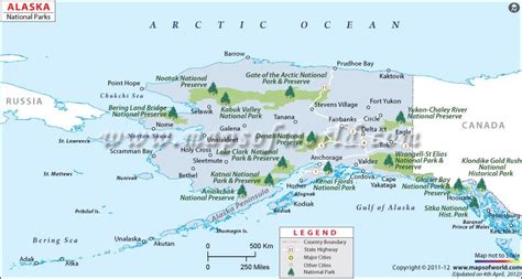 Alaska National Parks Map | Alaska national parks, National parks map, National parks