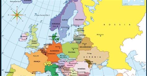 geografie: Harta politică a Europei -state și regiuni