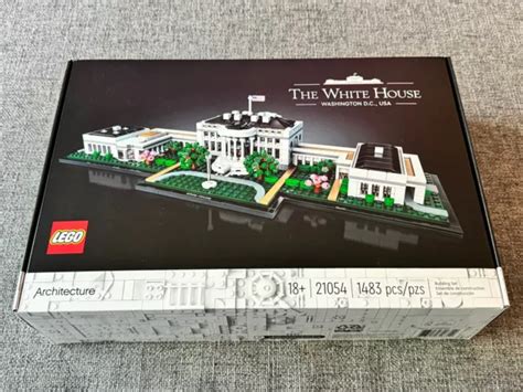 RETIRED LEGO ARCHITECTURE THE WHITE HOUSE - SET #21054 - 1483 Pieces Box Booklet $119.99 - PicClick