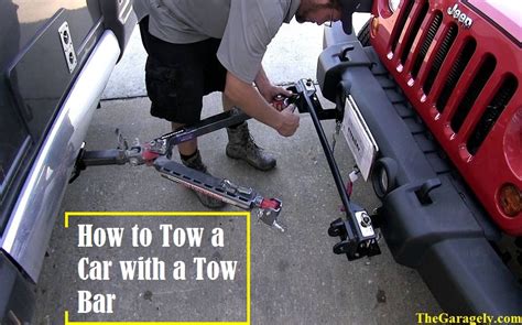 How to Tow A Car with A Tow Bar - TheGaragely.com