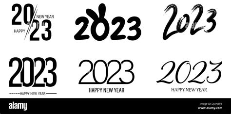 2023 Happy New Year logo design. Number 2023 design template. Vector illustration isolated on ...