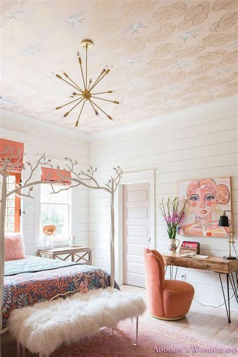 43 Eye-Catchy Wallpaper Ceiling Ideas - Shelterness