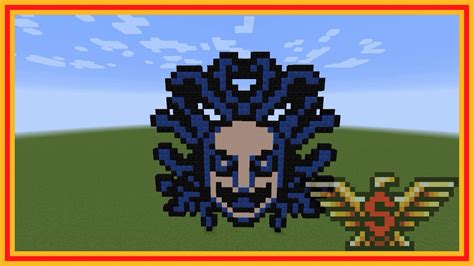 Minecraft Pixel Art Time Lapse - Medusa From Castlevania - YouTube