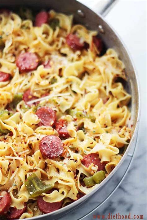 One-Pot Turkey Sausage and Noodles Recipe | Diethood