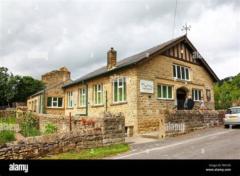 Eyam Museum in the plague village of Eyam Derbyshire England UK Stock ...