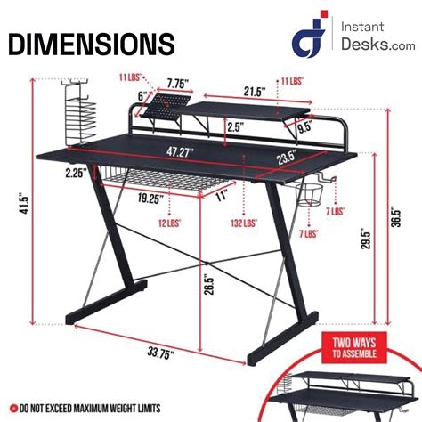 Gaming Computer Desk Setup with Organizers – Instant Desks