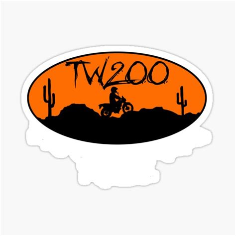 "Tw200 Trailway Motorcycle Enduro Off-Road" Sticker for Sale by tacitajmtrevis | Redbubble