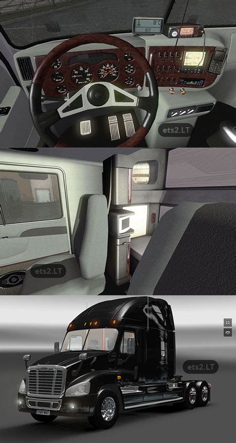 Freightliner Cascadia + Interior v1.0 | ETS 2 mods