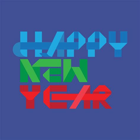 Happy New Year ribbon vector with background 16026423 Vector Art at ...