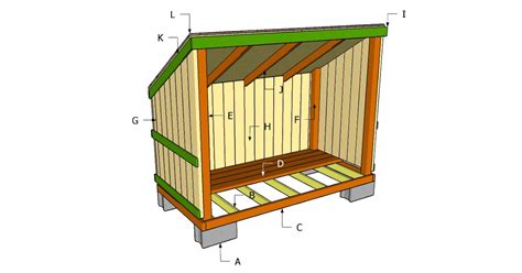 Garden Shed Plans - How To Build A Garden Shed: Free FireWood Shed Plans