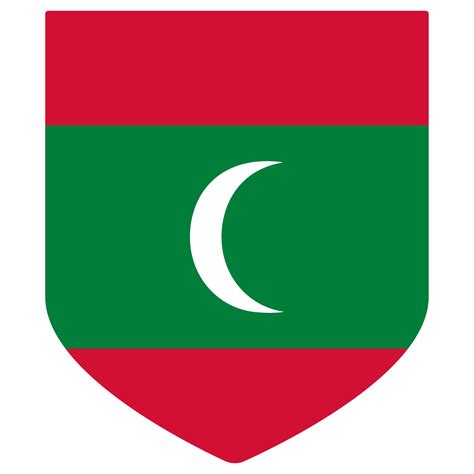 Maldives flag in design shape. Flag of Maldives in design shape 25862888 PNG