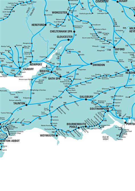 Rail Map Of Southern England | System Map