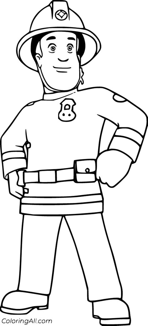 67 free printable Fireman Sam coloring pages, easy to print from any ...