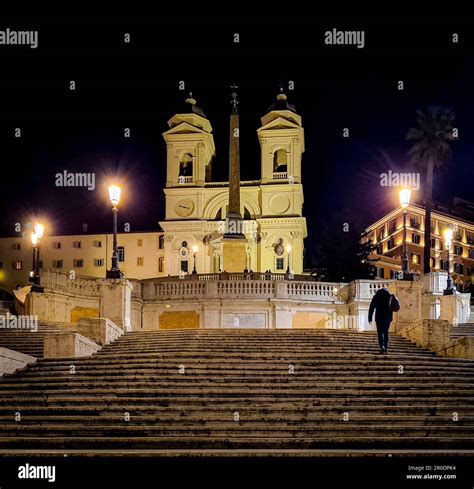 Piazza di Spagna - The most famous stairs in Rome - Italy Stock Photo ...