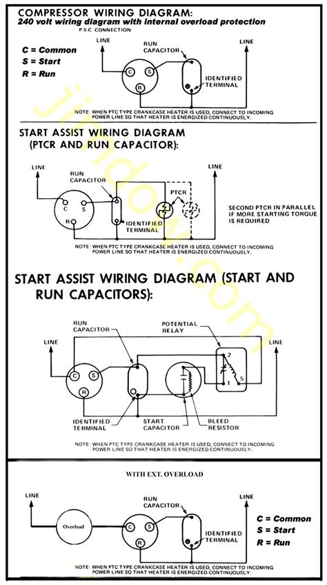 Air Conditioner Compressor Capacitor Wiring Diagram