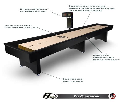 16' The Commercial Shuffleboard Table - Shuffleboard.net