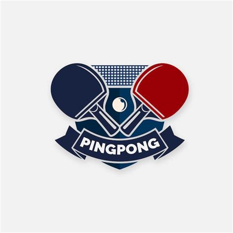 Premium Vector | Detailed table tennis logo concept