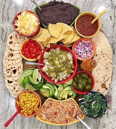 Build-Your-Own Taco Board by The BakerMama | Food platters, Party food ...