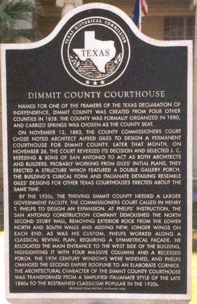 Dimmit County Courthouse, Carrizo Springs, Texas.