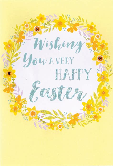 Wishing You A Very Happy Easter Card Cute Hello You Embellished Card ...