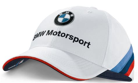 BMW Genuine Motorsport Unisex Team Adjustable Baseball Cap Hat White & Blue: Amazon.co.uk ...