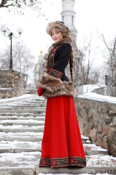 Russian Traditional Clothing for women - EveSteps | Long wool skirt, Warm skirts, Wool skirts