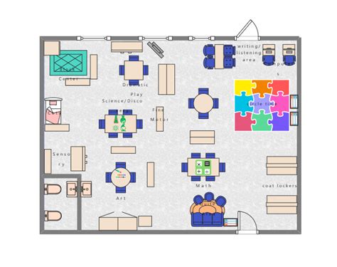 2d Kindergarten Classroom Layout Design Edrawmax Templates – NBKomputer